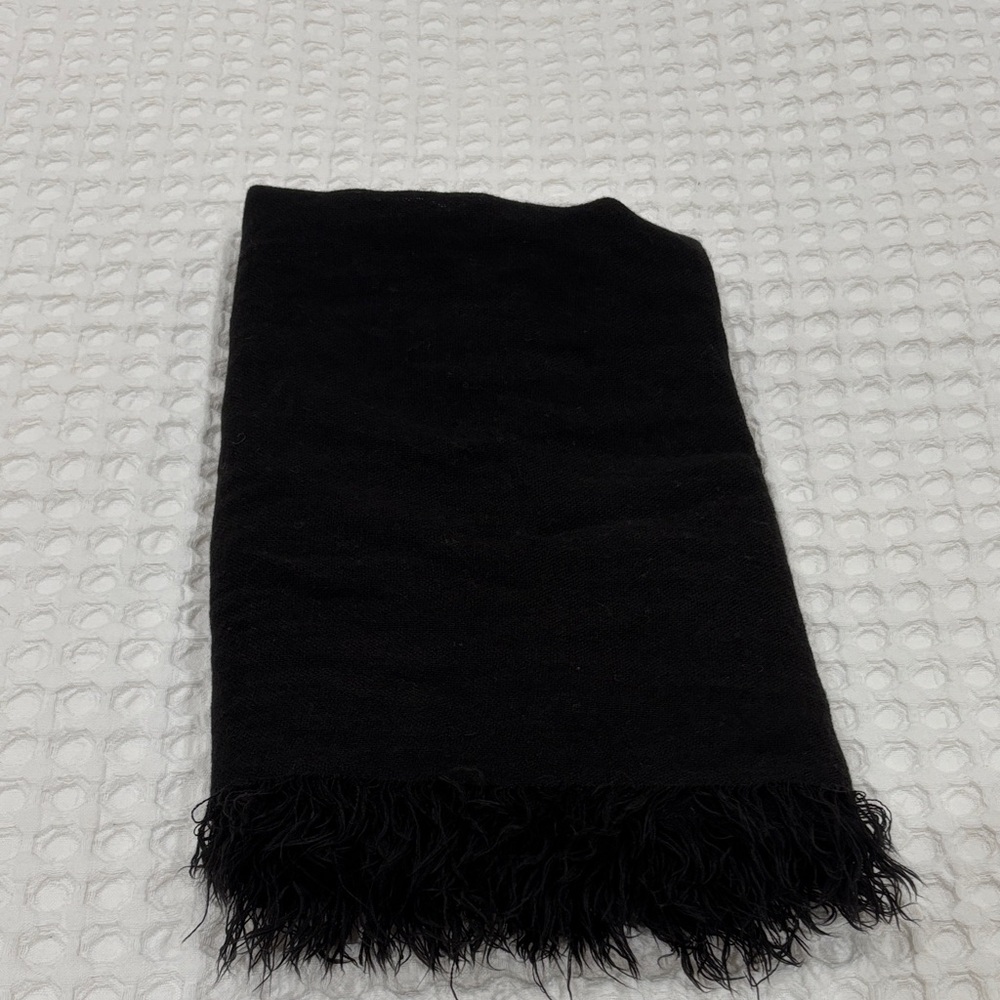 BP Black Fringe Scarf